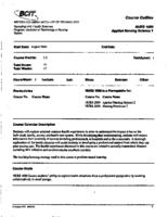 NURS 1000 - Applied Nursing Science 1