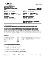 NURS 2020 - Clinical Techniques 2 - Laboratory
