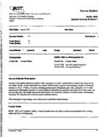 NURS 1000 - Applied Nursing Science 1