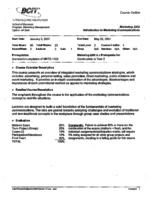 MKTG 2202 - Introduction to Marketing Communications