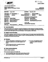 NURS 2030 - Nursing Practicum 2