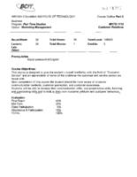 MKTG 1112 - Customer Relations
