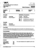NURS 3020 - Clinical Techniques 3 - Laboratory