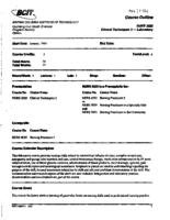 NURS 3020 - Clinical Techniques 3 - Laboratory