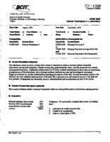 NURS 3020 - Clinical Techniques 3 - Laboratory