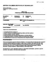 MKTG 1112 -  Principles of Customer Relations