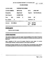 MKTG 1112 -  Customer Relations