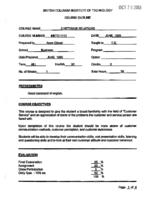 MKTG 1112 -  Customer Relations