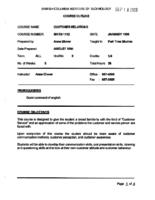 MKTG 1112 -  Customer Relations