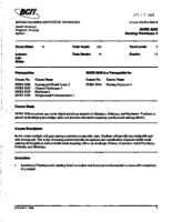 NURS 3030 - Nursing Practicum 3