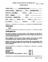 MKTG 1112 -  Customer Relations