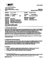 NURS 3034 - Nursing of Families Practicum