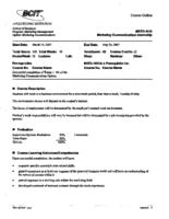 MKTG 4416 - Marketing Communications Internship