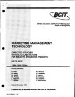 MKTG 4418 - Marketing Management Technology