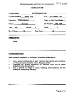MKTG 1119 - Sports Marketing