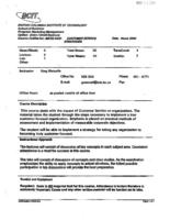 MKTG 4432 - Customer Service Strategies