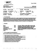 MKTG 4437 - Current Issues in Entrepreneurship
