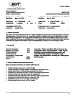 MKTG 4437 - Current Issues in Entrepreneurship