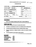 MKTG 4501 - Strategic Marketing Management