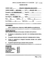 MKTG 4501 - Strategic Marketing Management