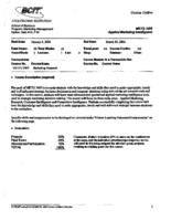 MKTG 3409 - Applied Marketing Intelligence