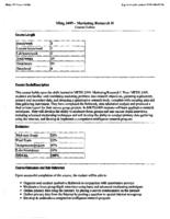 MKTG 3409 - Marketing Research II
