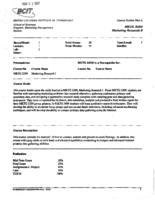 MKTG 3409 - Marketing Research II