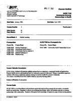 NURS 7100 - Community Nursing: Partnerships in Health