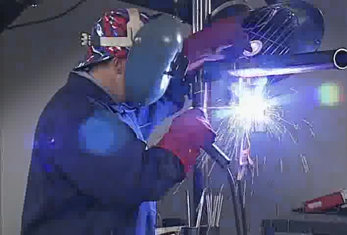 19. Square-groove weld, butt joint, vertical position, up