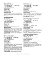 Company Listing (Canadian Medical Devices Sourcebook 2021)