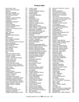 Product Index (Canadian Medical Devices Sourcebook 2021)
