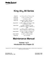 King Air 90 series maintenance manual
