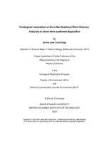 Ecological restoration of the Little Qualicum River Estuary: Analysis of short-term sediment deposition