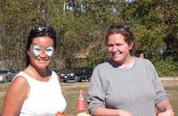 Past 2002 FWR grads Jean Jang & Colleen Gillespie at 2005 BC Rivers Day event