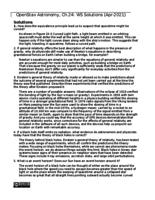 Chapter 24 Solutions: Black Holes and Spacetime