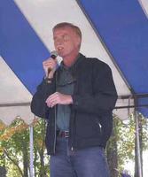 Mark Angelo speaking at 2005 BC Rivers Day event at Fraser Foreshore Park in Burnaby