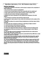 Chapter 09 Problems: Cratered Worlds