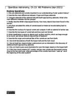 Chapter 13 Problems: Comets and Asteroids