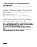 Chapter 14 Problems: Cosmic Samples