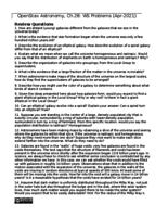 Chapter 28 Problems: Evolution and Distribution of Galaxies