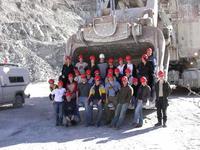 FWR students touring mine pits and heavy equipment