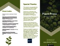 Plant Press: A Plant Identification Card Game. Brochure.