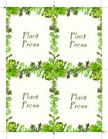 Plant Press: A Plant Identification Card Game. Playing cards.