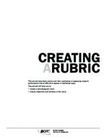Creating a Rubric