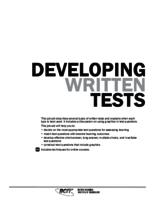 Developing Written Tests