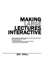 Making Large Lectures Interactive