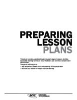 Preparing Lesson Plans