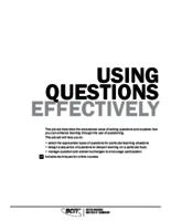 Using Questions Effectively