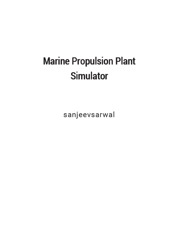 Marine Propulsion Plant Simulator