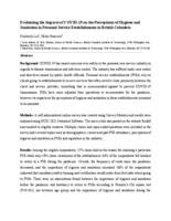 Evaluating the impacts of COVID-19 on the perceptions of hygiene and sanitation in personal service establishments in British Columbia